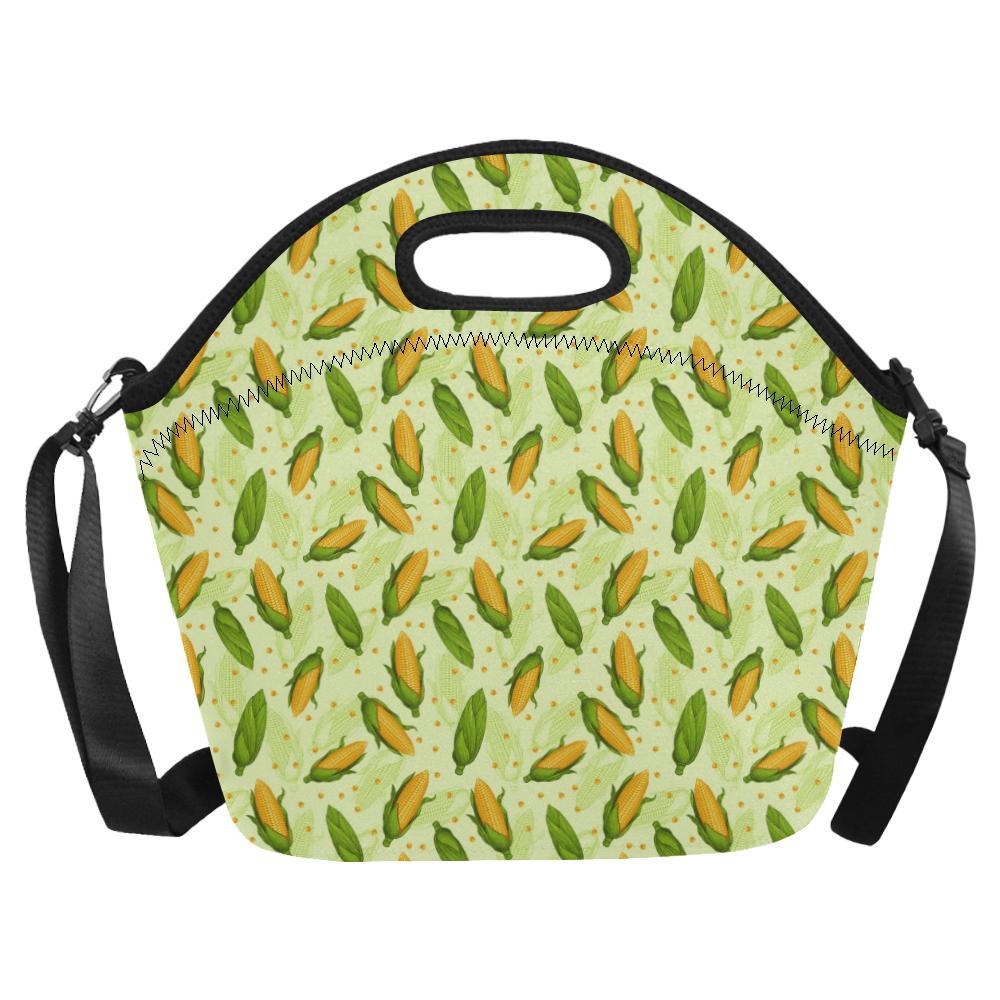 Agricultural Fresh Corn cob Print Pattern Neoprene Lunch Bag (Model 1669)(Large)-JTAMIGO.COM