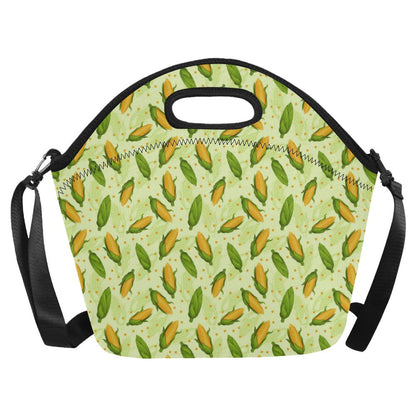 Agricultural Fresh Corn cob Print Pattern Neoprene Lunch Bag (Model 1669)(Large)-JTAMIGO.COM