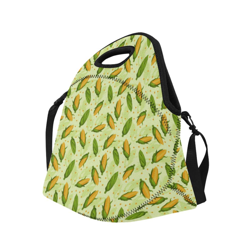 Agricultural Fresh Corn cob Print Pattern Neoprene Lunch Bag (Model 1669)(Large)-JTAMIGO.COM