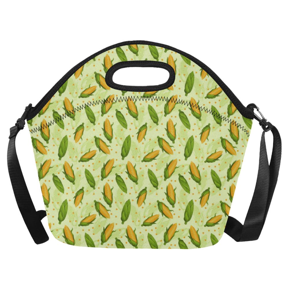Agricultural Fresh Corn cob Print Pattern Neoprene Lunch Bag (Model 1669)(Large)-JTAMIGO.COM