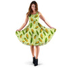 Agricultural Fresh Corn cob Print Pattern Sleeveless Dress