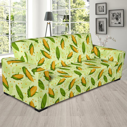 Agricultural Fresh Corn cob Print Pattern Sofa Slipcover-JTAMIGO.COM