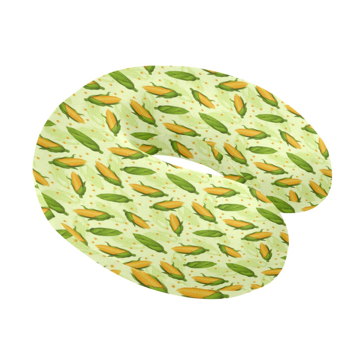 Agricultural Fresh Corn cob Print Pattern U-Shaped Travel Neck Pillow-JTAMIGO.COM