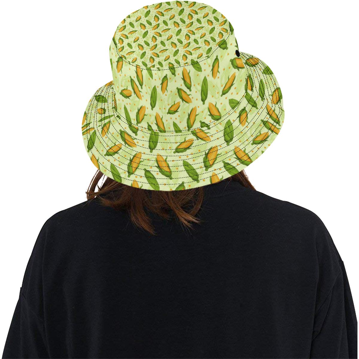Agricultural Fresh Corn cob Print Pattern Unisex Bucket Hat