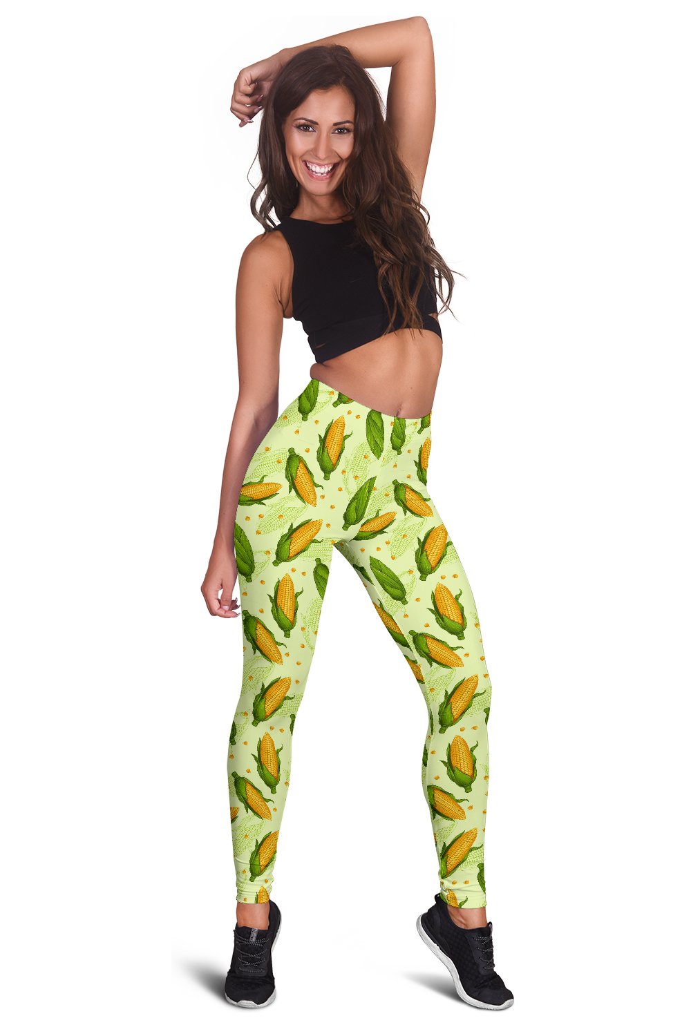 Agricultural Fresh Corn cob Print Pattern Women Leggings