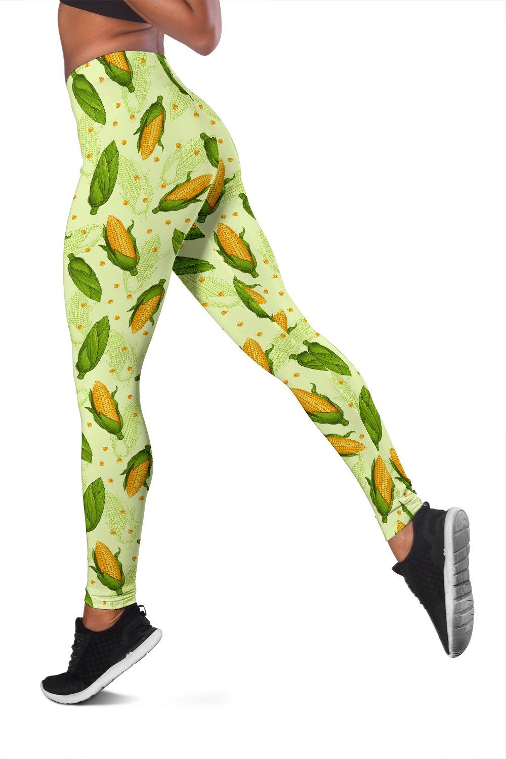 Agricultural Fresh Corn cob Print Pattern Women Leggings