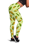 Agricultural Fresh Corn cob Print Pattern Women Leggings