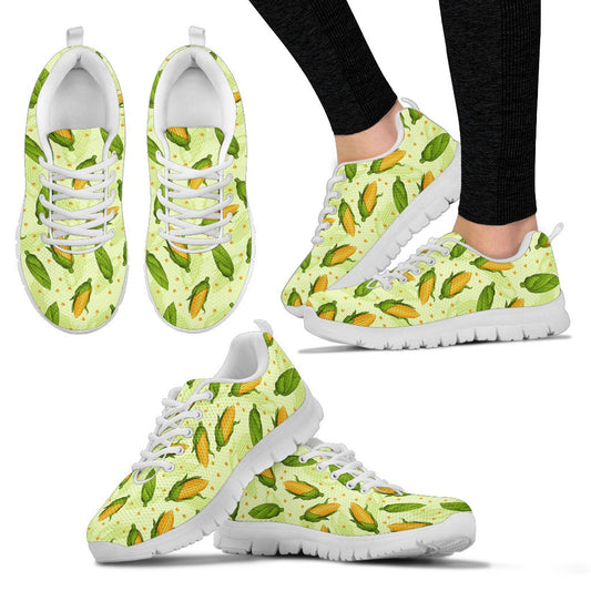 Agricultural Fresh Corn Cob Print Pattern Women Sneakers Shoes
