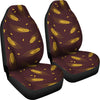 Agricultural Gold Wheat Print Pattern Universal Fit Car Seat Covers
