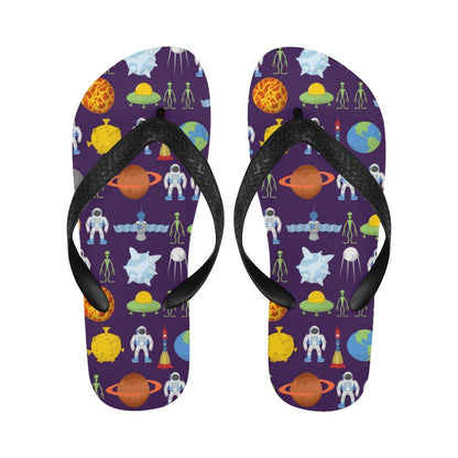 Alien Astronaut Planet Flip Flops-JTAMIGO.COM