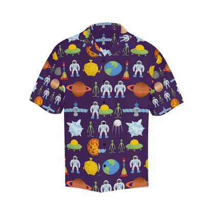 Alien Astronaut Planet Men Aloha Hawaiian Shirt