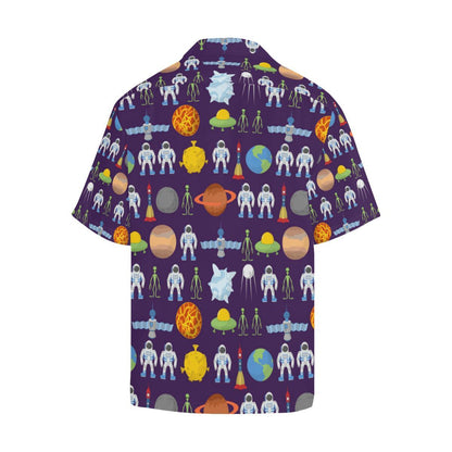 Alien Astronaut Planet Men Aloha Hawaiian Shirt