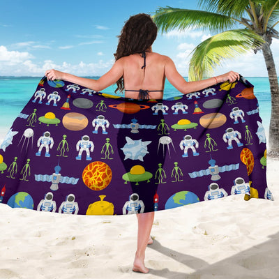 Alien Astronaut Planet Sarong Pareo Wrap