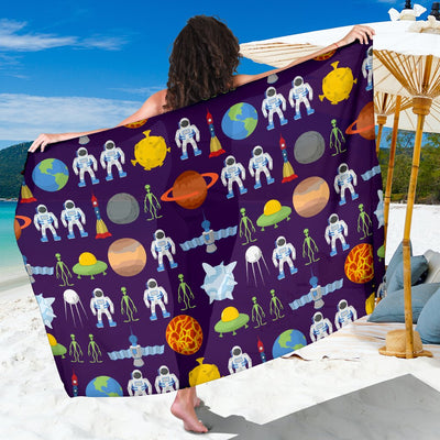 Alien Astronaut Planet Sarong Pareo Wrap