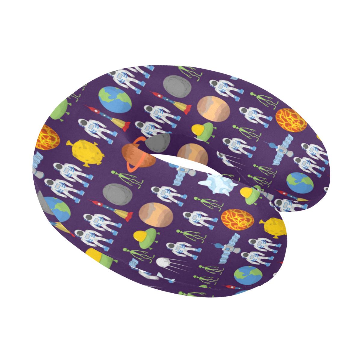 Alien Astronaut Planet U-Shaped Travel Neck Pillow-JTAMIGO.COM