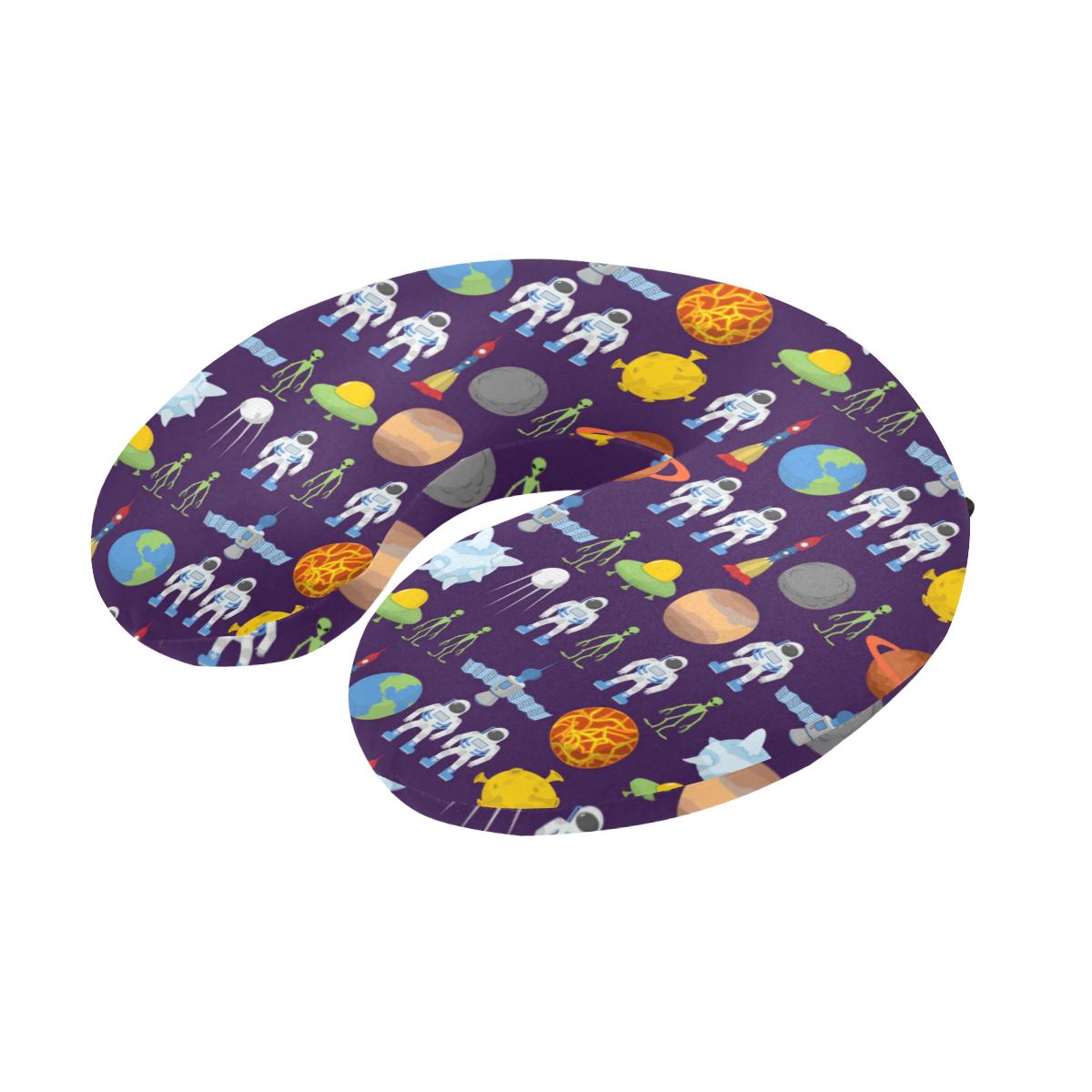 Alien Astronaut Planet U-Shaped Travel Neck Pillow-JTAMIGO.COM