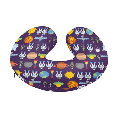 Alien Astronaut Planet U-Shaped Travel Neck Pillow-JTAMIGO.COM