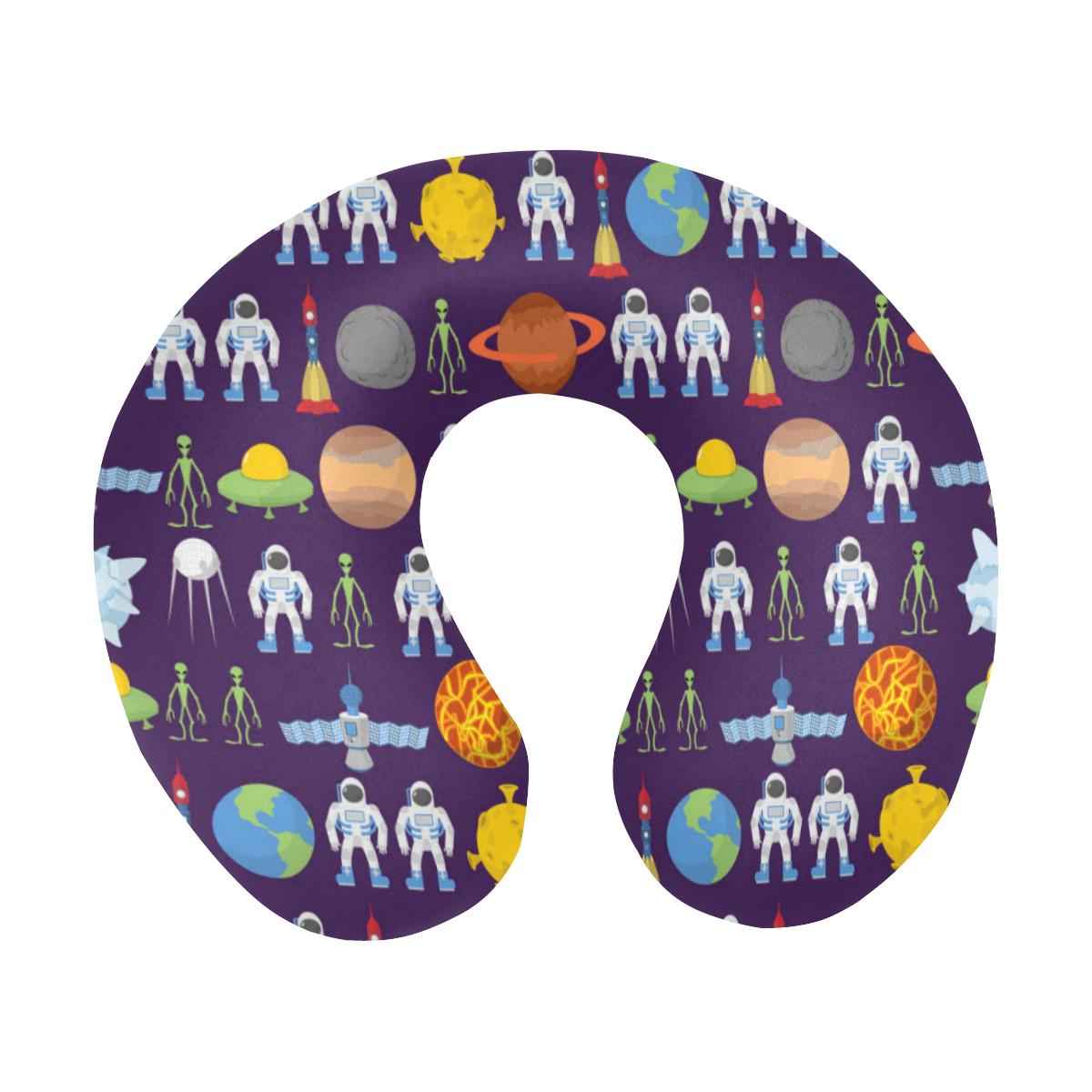 Alien Astronaut Planet U-Shaped Travel Neck Pillow-JTAMIGO.COM