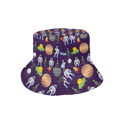 Alien Astronaut Planet Unisex Bucket Hat