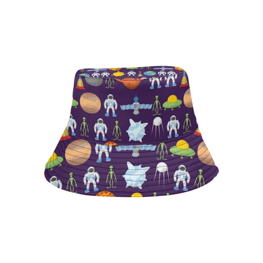 Alien Astronaut Planet Unisex Bucket Hat