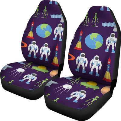 Alien Astronaut Planet Universal Fit Car Seat Covers