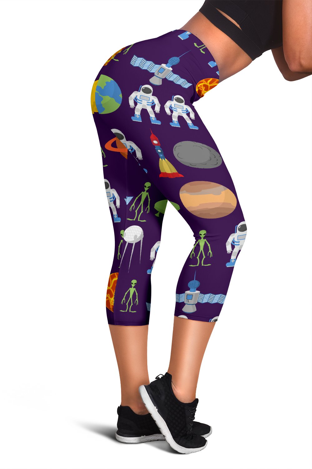 Alien Astronaut Planet Women Capris