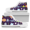 Alien Astronaut Planet Women High Top Shoes