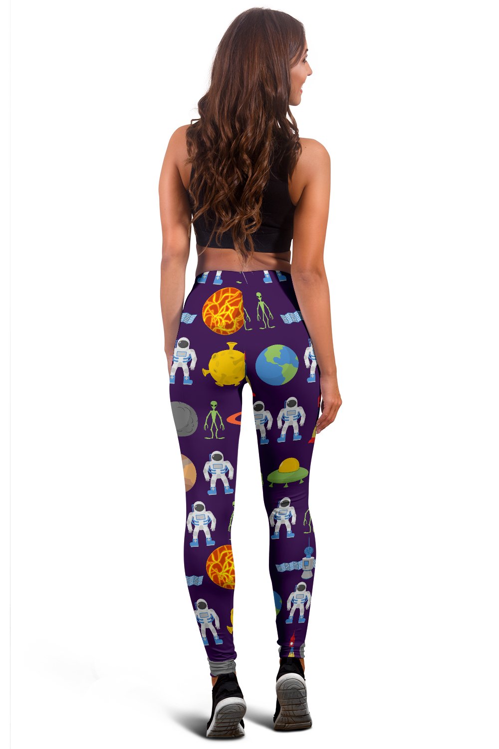 Alien Astronaut Planet Women Leggings