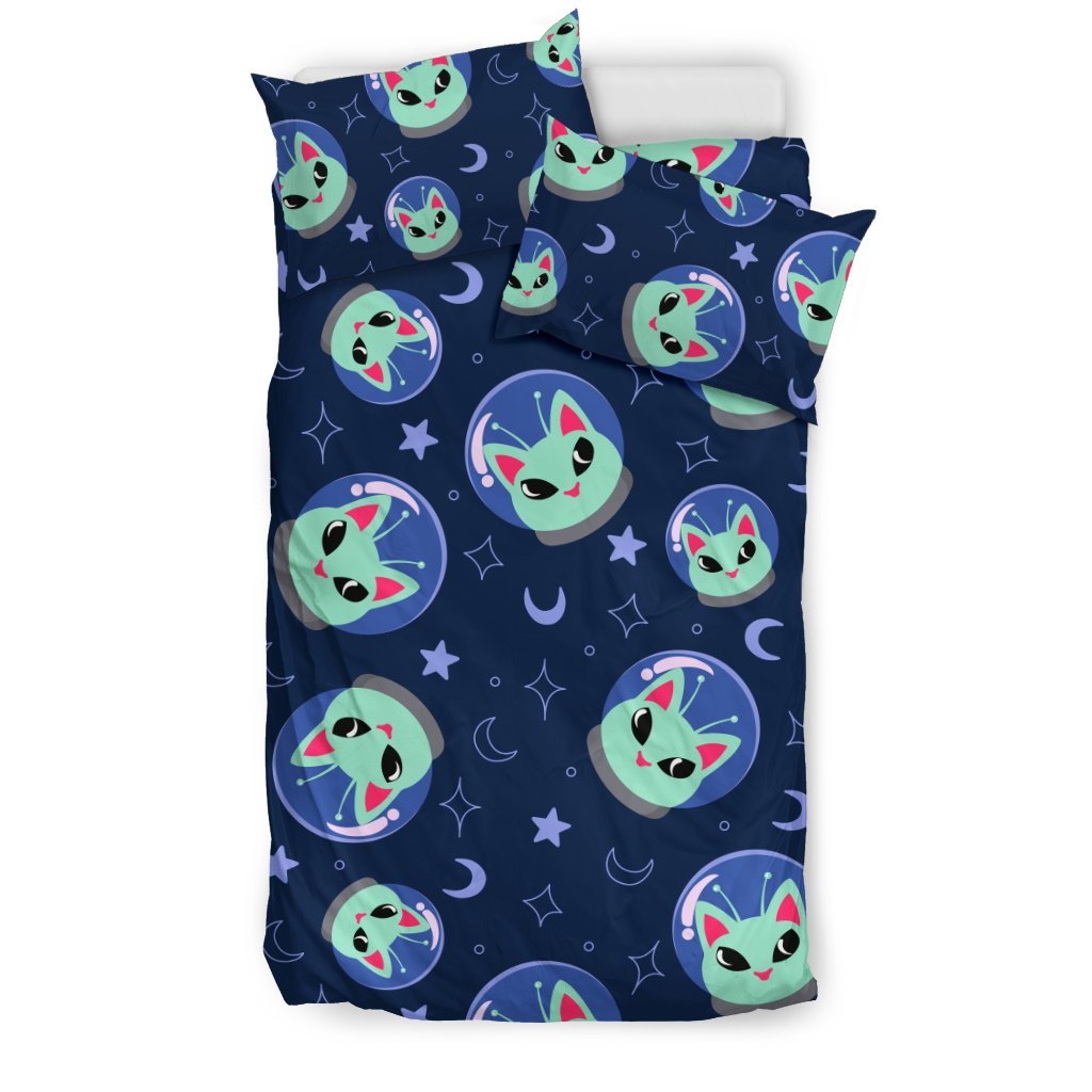 Alien Cat Duvet Cover Bedding Set