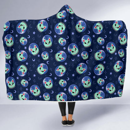 Alien Cat Hooded Blanket-JTAMIGO.COM