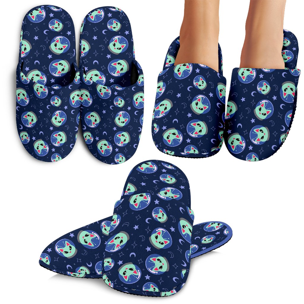 Alien Cat House Slippers