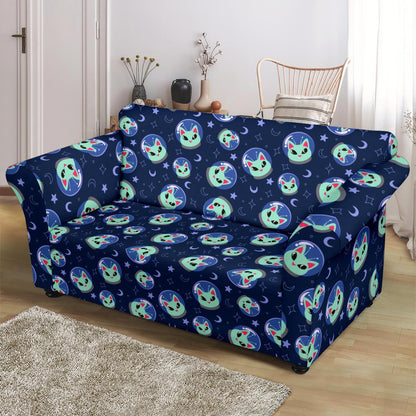 Alien Cat Loveseat Slipcover-JTAMIGO.COM