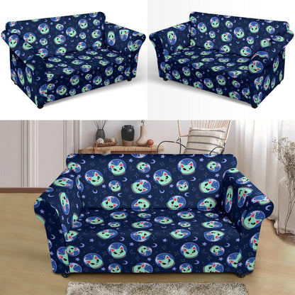 Alien Cat Loveseat Slipcover-JTAMIGO.COM