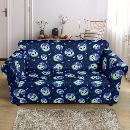 Alien Cat Loveseat Slipcover-JTAMIGO.COM