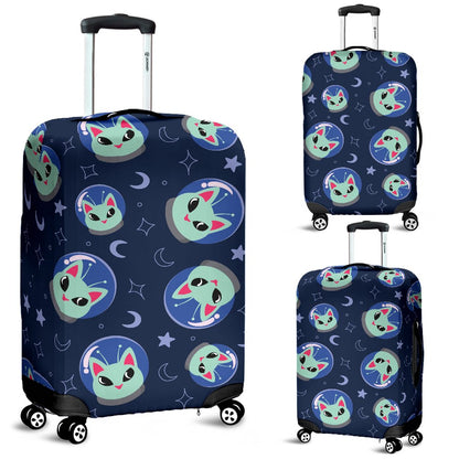 Alien Cat Luggage Cover Protector