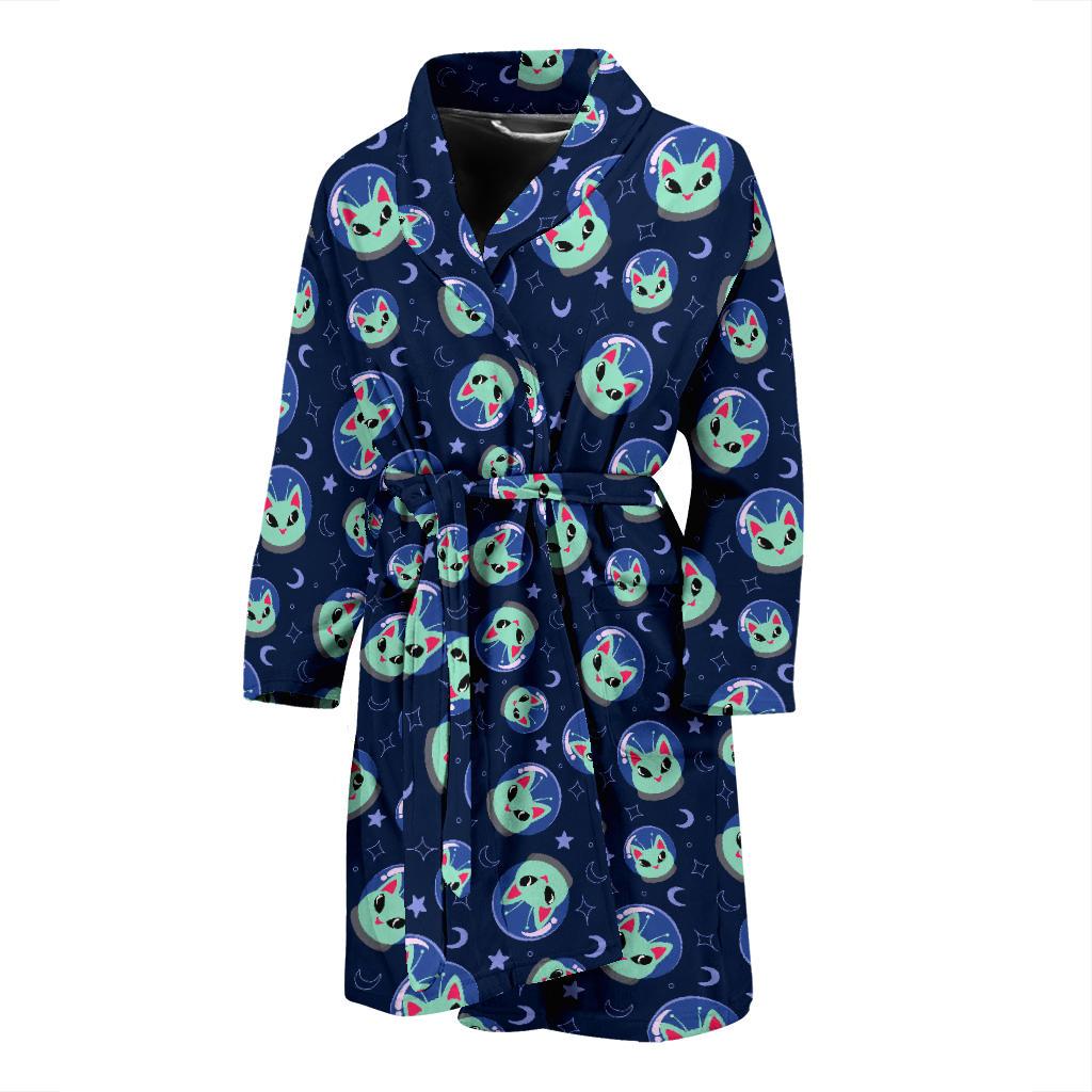 Alien Cat Men Bath Robe-JTAMIGO.COM
