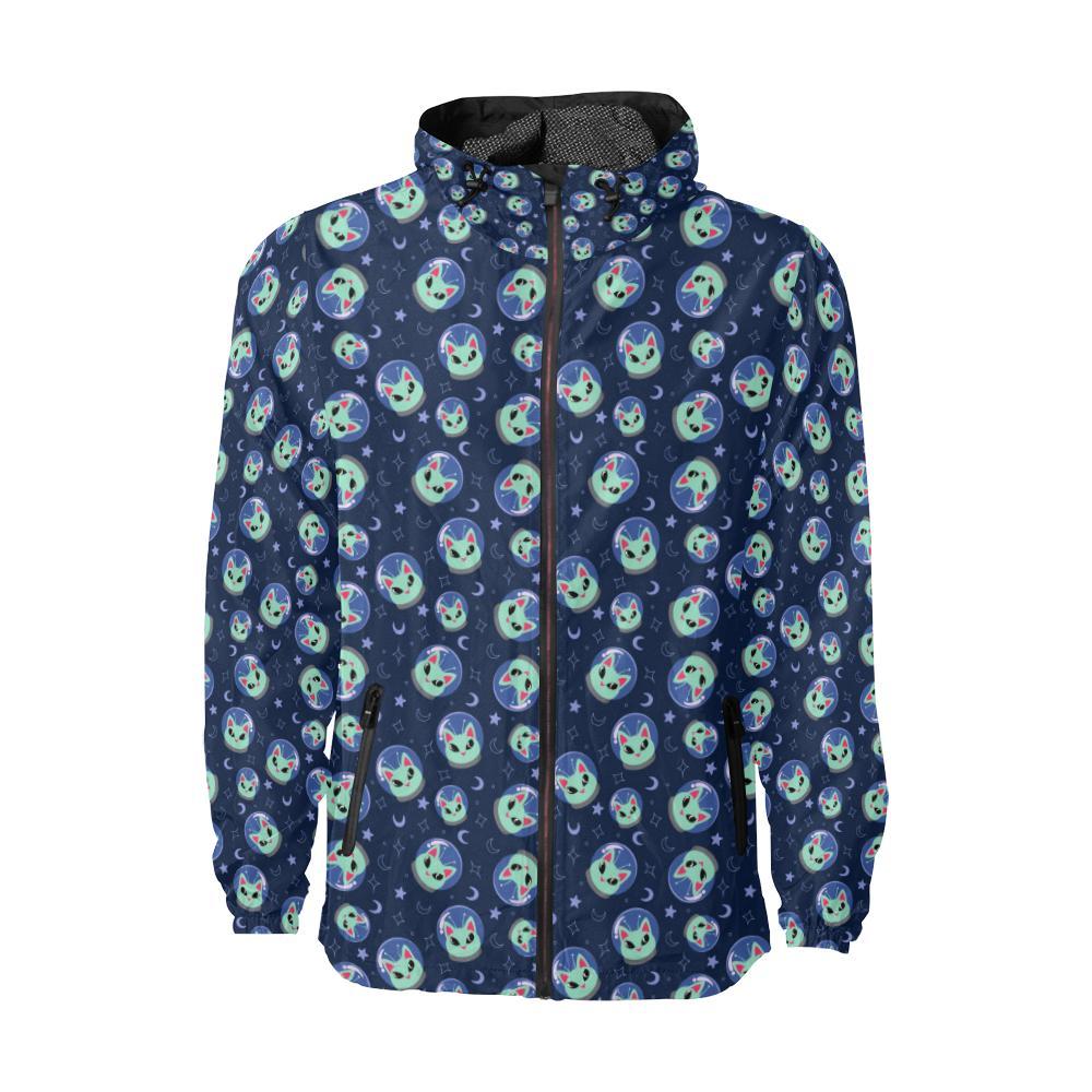 Alien Cat Men Windbreaker Jacket-JTAMIGO.COM