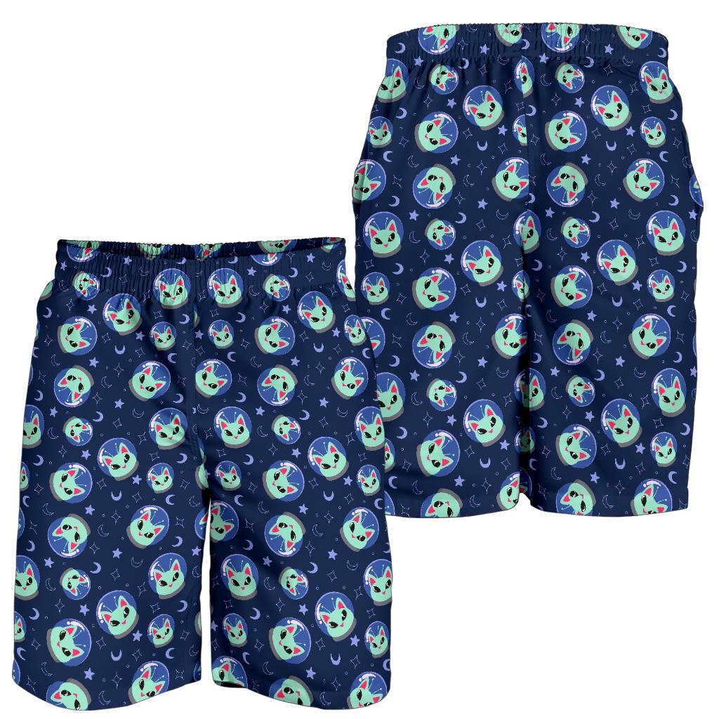 Alien Cat Mens Shorts-JTAMIGO.COM