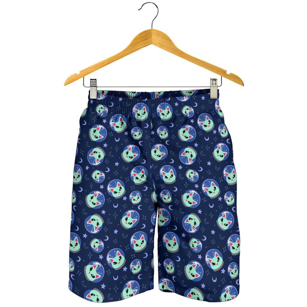 Alien Cat Mens Shorts-JTAMIGO.COM