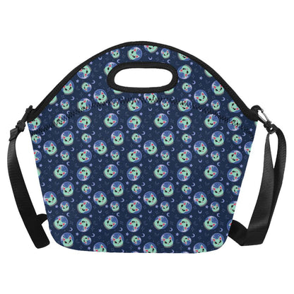 Alien Cat Neoprene Lunch Bag (Model 1669)(Large)-JTAMIGO.COM