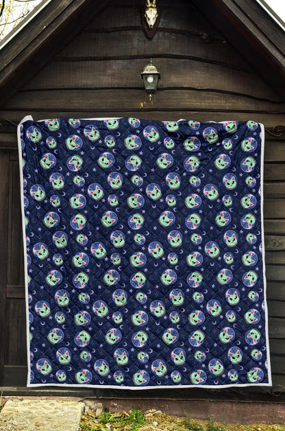 Alien Cat Premium Quilt-JTAMIGO.COM
