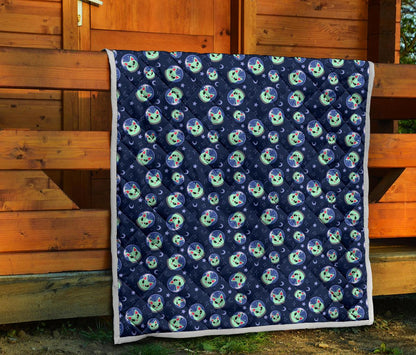 Alien Cat Premium Quilt-JTAMIGO.COM