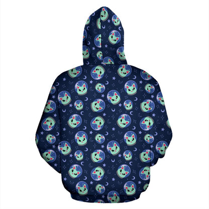 Alien Cat Pullover Hoodie