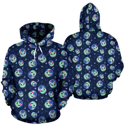 Alien Cat Pullover Hoodie