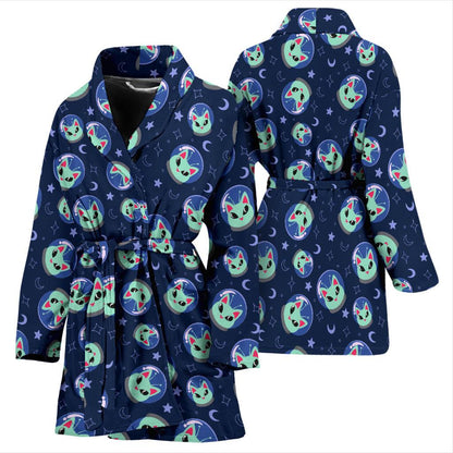 Alien Cat Women Bath Robe-JTAMIGO.COM