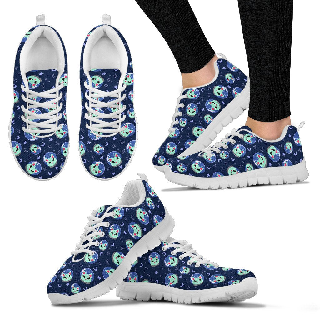 Alien Cat Women Sneakers Shoes