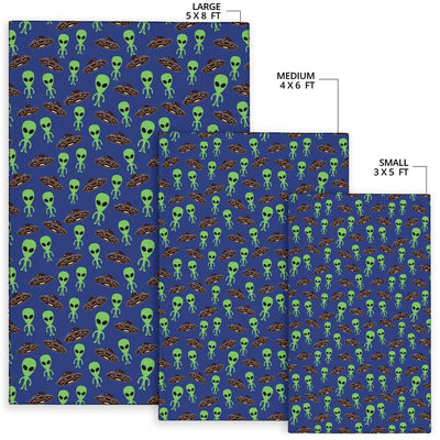 Alien Green UFO Pattern Area Rugs-JTAMIGO.COM