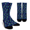 Alien Green UFO Pattern Crew Socks