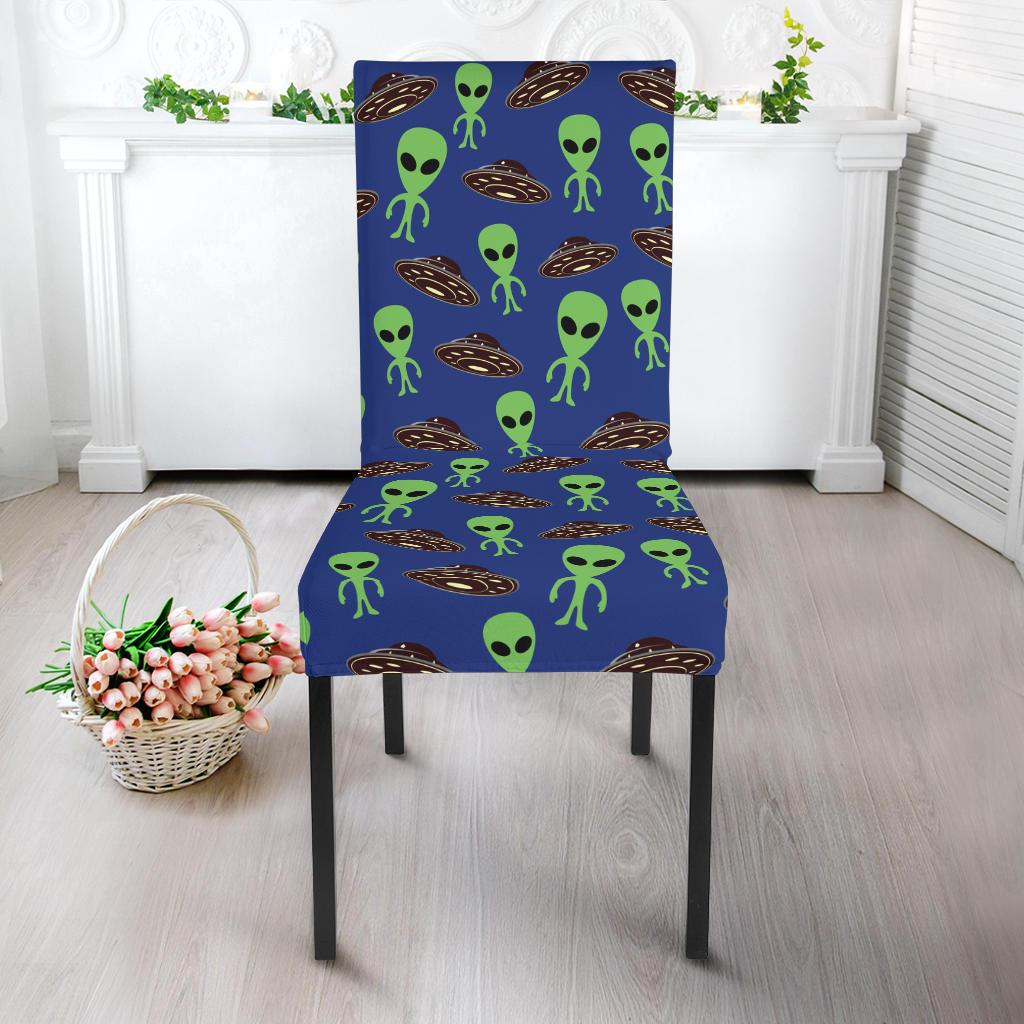 Alien Green UFO Pattern Dinning Chair Slipper-JTAMIGO.COM