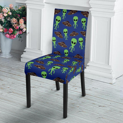 Alien Green UFO Pattern Dinning Chair Slipper-JTAMIGO.COM